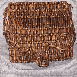 Artisan Wooden Beaded Handbag